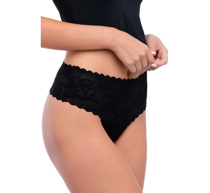 Dámská tanga Bellie black maxi - JULIMEX