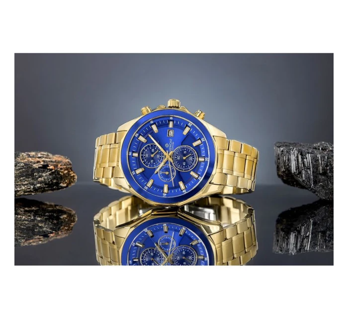 Pánské hodinky Giewont Chronograph Sapphire Gold Blue GW7290-B6