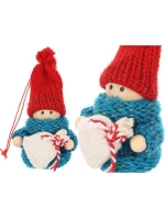 DEKORATIVNÍ PANENKA S TAŠKOU MODRÁ DÍVKA 7,5 CM DEKORATIVNÍ PANENKA S TAŠKOU MODRÁ DÍVKA 7,5 CM