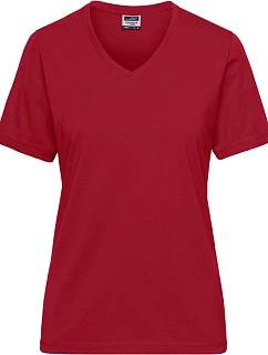 JN Dámské pracovní tričko z bio bavlny Solid 02. red model 22532088 - Daiber