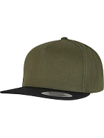 Flexfit 6007/6007T 5 panelová Snapback kšiltovka 55.6007 olive/black Flexfit 6007/6007T 5 panelová Snapback kšiltovka 55.6007 olive/black