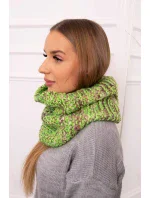 model 18752037 Dámská čepice s kapucí zelená neonová - K-Fashion model 18752037 Dámská čepice s kapucí zelená neonová - K-Fashion