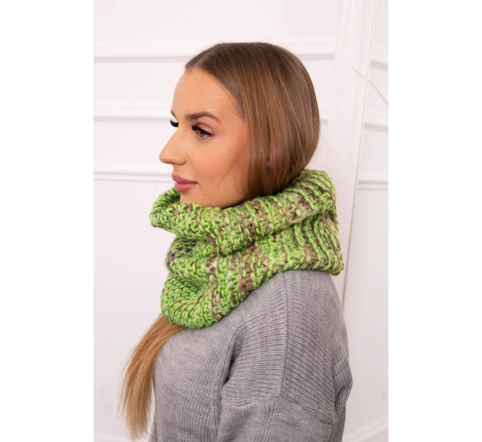 model 18752037 Dámská čepice s kapucí zelená neonová - K-Fashion model 18752037 Dámská čepice s kapucí zelená neonová - K-Fashion