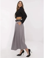 Dámská dlouhá sukně MI SD 88653.89 Šedá - FPrice
