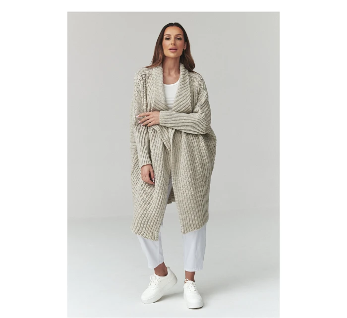 Svetr na zapínání model 226880 Makadamia Svetr na zapínání model 226880 Makadamia