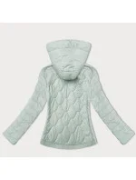 Krátká dámská prošívaná bunda v mátové barvě model 21066775 - J.STYLE