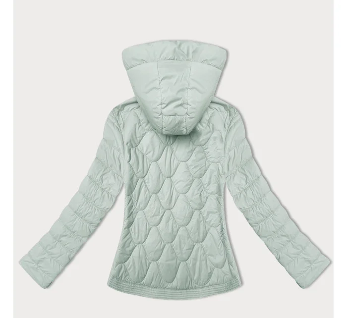 Krátká dámská prošívaná bunda v mátové barvě model 21066775 - J.STYLE