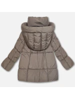 damska kurtka oversize jasny brązowy model 21725753 - S'WEST damska kurtka oversize jasny brązowy model 21725753 - S'WEST