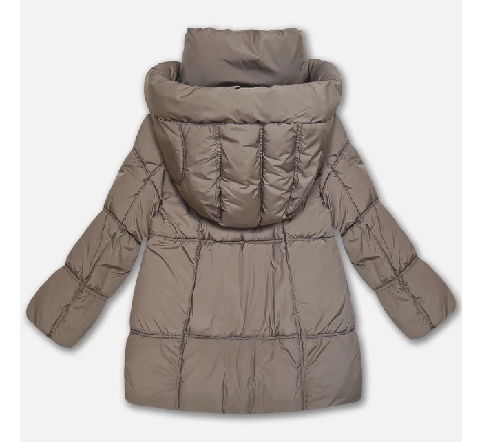 damska kurtka oversize jasny brązowy model 21725753 - S'WEST damska kurtka oversize jasny brązowy model 21725753 - S'WEST