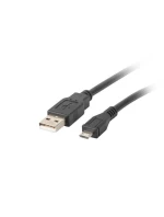 Kabel Lanberg CA-USBM-10CC-0010-BK (USB 2.0 M - Micro USB M; 1m; barva černá)