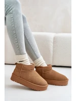 Dámské Velurové Sněhule Na Platformě Camel model 21670462 - Boto Dámské Velurové Sněhule Na Platformě Camel model 21670462 - Boto