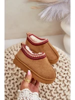 Sněhové Boty Dětské Na Platformě Zateplené Kožíškem Camel model 21672317 - Boto Sněhové Boty Dětské Na Platformě Zateplené Kožíškem Camel model 21672317 - Boto