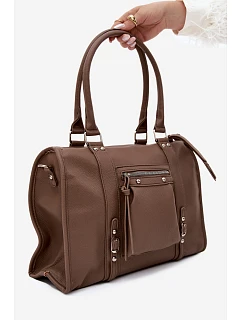 Velká taška z imitace kůže Taupe model 22220877 - Flora&Co