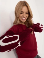 Bluza MI BL model 20608943 bordowy - FPrice