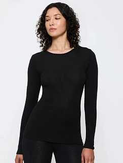 Dámský top Beauty Layers LSL Top Wool - BLACK - černá 0004 - TRIUMPH