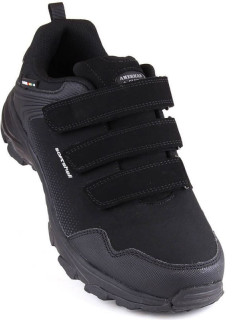 Jr model 18924231 černá softshellová sportovní obuv na suchý zip - AMERICAN CLUB