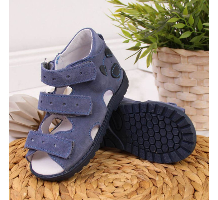 kožené sandály Jr blue model 18542549 - Kornecki