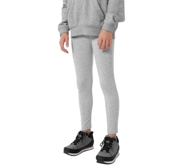 Dětské legíny 4F HJZ22-JLEG001 šedé - 4F