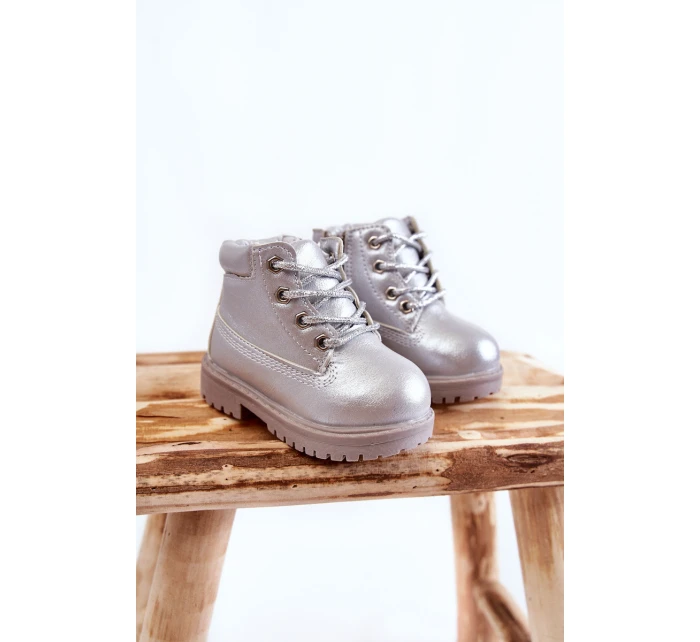 Dětské Boty Se Zipem stříbrné Dexter Dětské Boty Se Zipem stříbrné Dexter