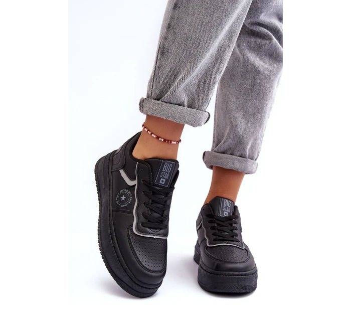 Dámské Sportovní Tenisky Big Star model 21634285 Černé - Big Star Shoes Dámské Sportovní Tenisky Big Star model 21634285 Černé - Big Star Shoes