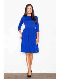 Šaty Finesse M117 modré - Figl