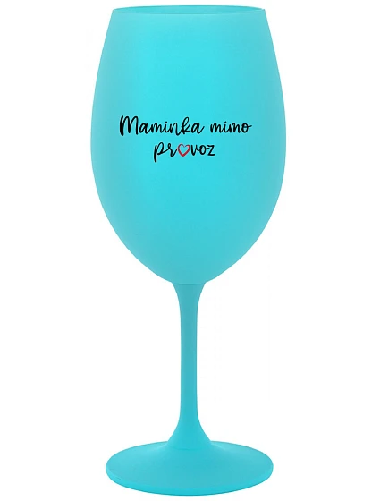 tyrkysová sklenice na víno 350 ml model 22130450 - Giftela