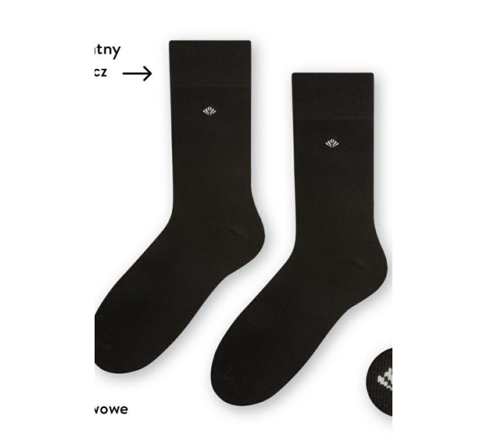 Pánské ponožky s jemným lemem 056