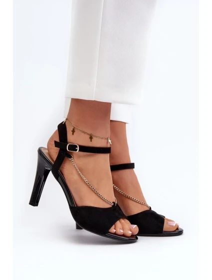 Sandály na podpatku model 197093 Step in style Sandály na podpatku model 197093 Step in style