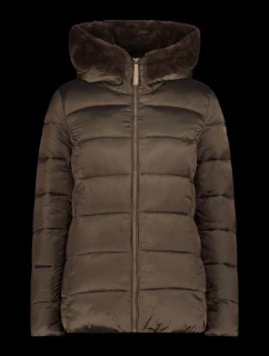 Dámská zimní bunda CMP s kapucí sportovní zateplená hnědá (34K0036F/P981)