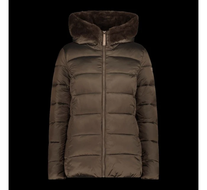 Dámská zimní bunda s kapucí sportovní zateplená hnědá model 21350748 - CMP