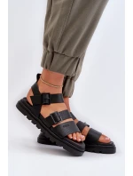 Dámské sandály z ekokože Big Star model 21653814 Černé - Big Star Shoes