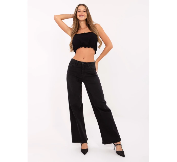 Spodnie model 21234021 czarny - FPrice Spodnie model 21234021 czarny - FPrice