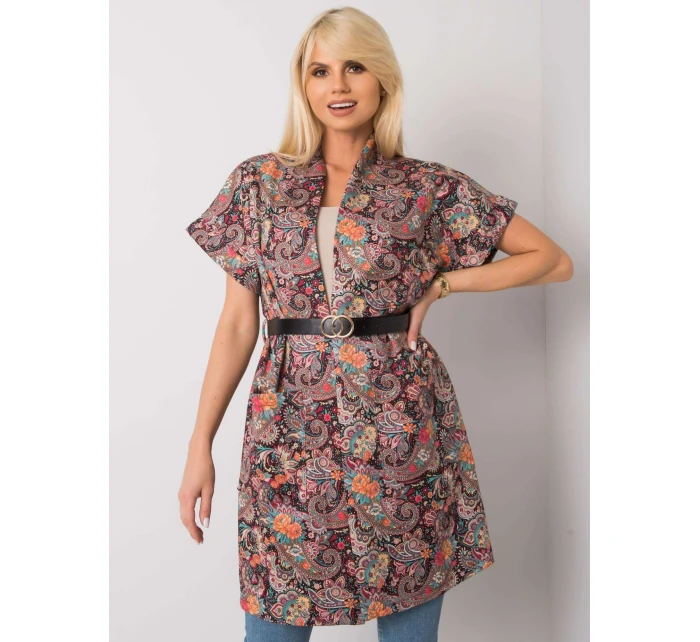 Dámský přehoz DHJ PL 6025A.24X černý a červený