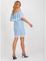 LK SK 506989 šaty.37 světle modrá