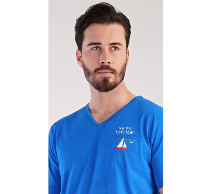 Pánské pyžamo dlouhé Loďka