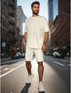 Pánská základní bílá souprava Dstreet model 21988629 - FashionStreet