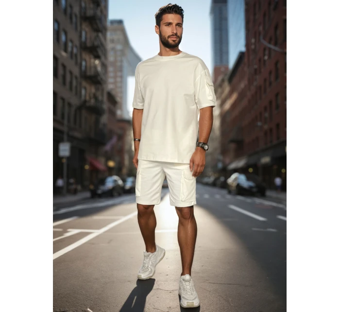 Pánská základní bílá souprava Dstreet model 21988629 - FashionStreet