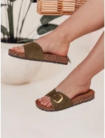 Dámské korkové žabky KORKISTI green FashionStreet ZY0913