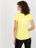 Tričko VI TS model 17967098 světle žlutá - FPrice Tričko VI TS model 17967098 světle žlutá - FPrice