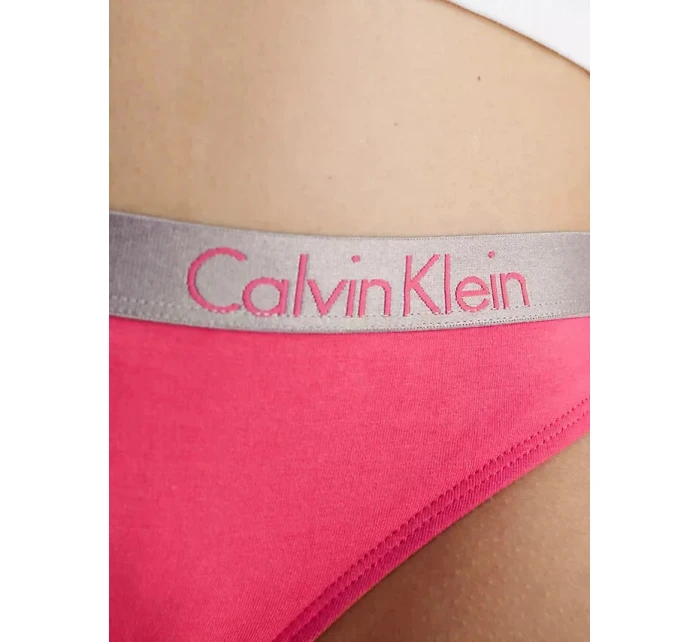 Dámské kalhotky BIKINI 000QD3540E XAV malinové - Calvin Klein Dámské kalhotky BIKINI 000QD3540E XAV malinové - Calvin Klein
