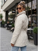 Dámská přechodná bunda TY5587 krémová - FashionStreet