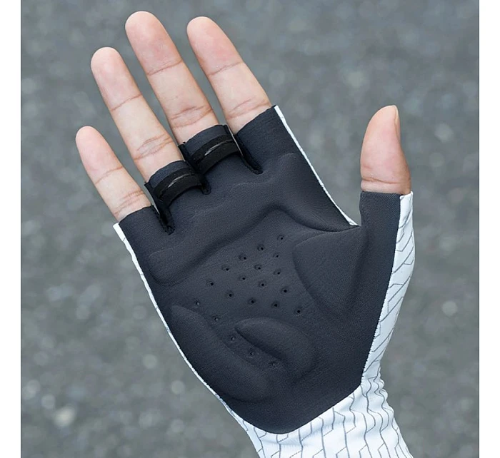 Silniční cyklistické rukavice Rockbros velikost: XL - bílo-černé