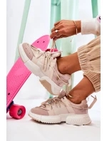 Dámské Tenisky Sportovní Boty Béžove model 21588026 - Boto Dámské Tenisky Sportovní Boty Béžove model 21588026 - Boto