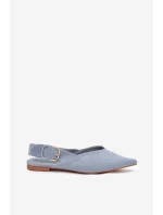 Dámské baleríny S přezkou Modré model 21834818 - Boto Dámské baleríny S přezkou Modré model 21834818 - Boto