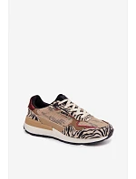 Dámské sportovní tenisky s potiskem Big Star model 22042743 Béžové - Big Star Shoes