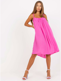 Růžové ležérní letní šaty Polinne OCH BELLA