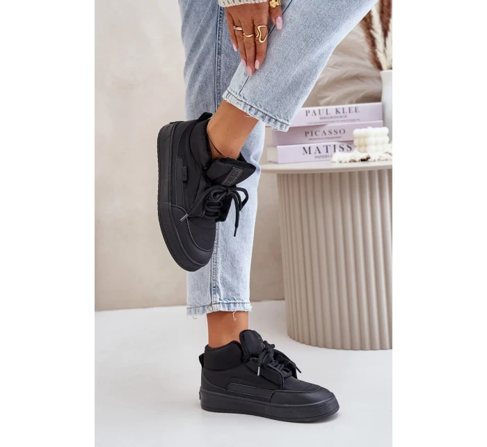 Zateplené Dámské Tenisky Big Star Černé Zateplené Dámské Tenisky Big Star Černé