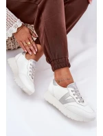 Dámské sportovní tenisky na platformě Vinceza – bílé