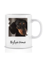 Personalizovaný klasický bílý hrníček - fotografie s mazlíčkem