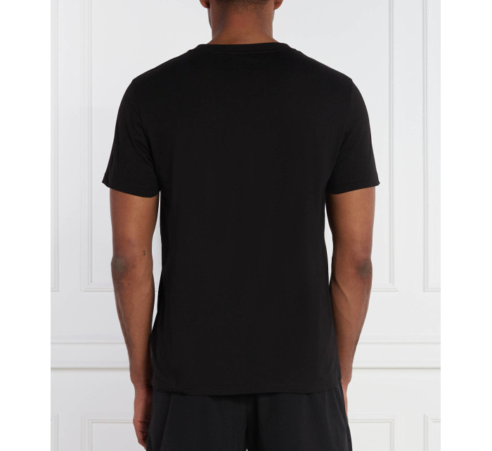 Pánské plážové tričko KM0KM00998 BEH černé - Calvin Klein